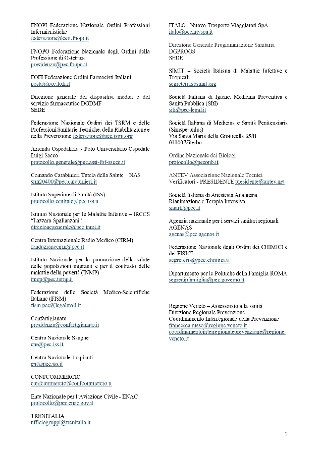 CIRCOLARE MINISTERO SALUTE page 0002