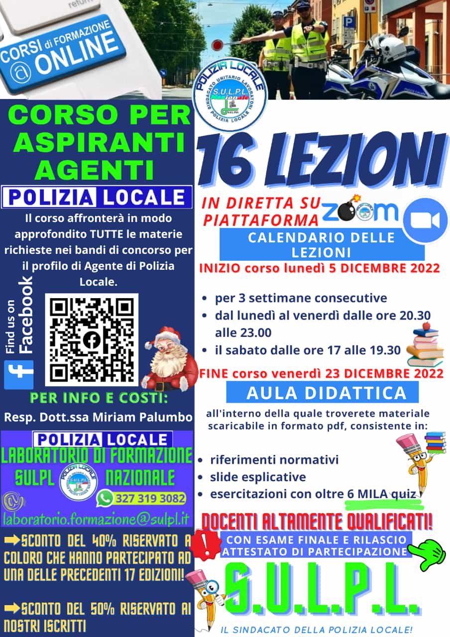 CORSO ASPIRANTI DICEMBRE