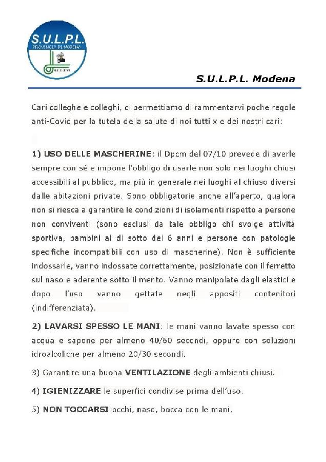 Indicazioni Covid SULPL page 001