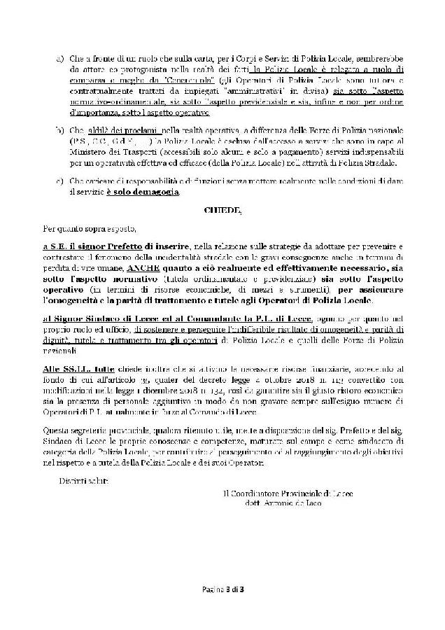 Lecce a prefetto e sindaco per accordo quadro Anci MinInt 01.2020 page 003