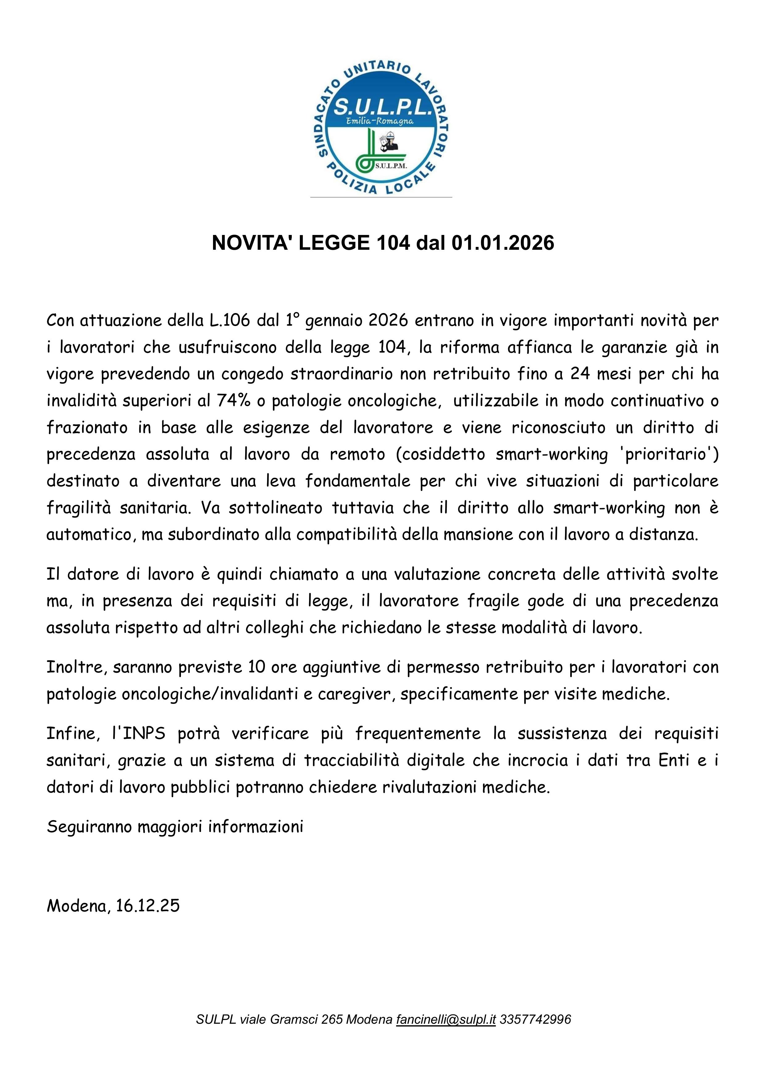 Novita L.104 del 01.01.2026