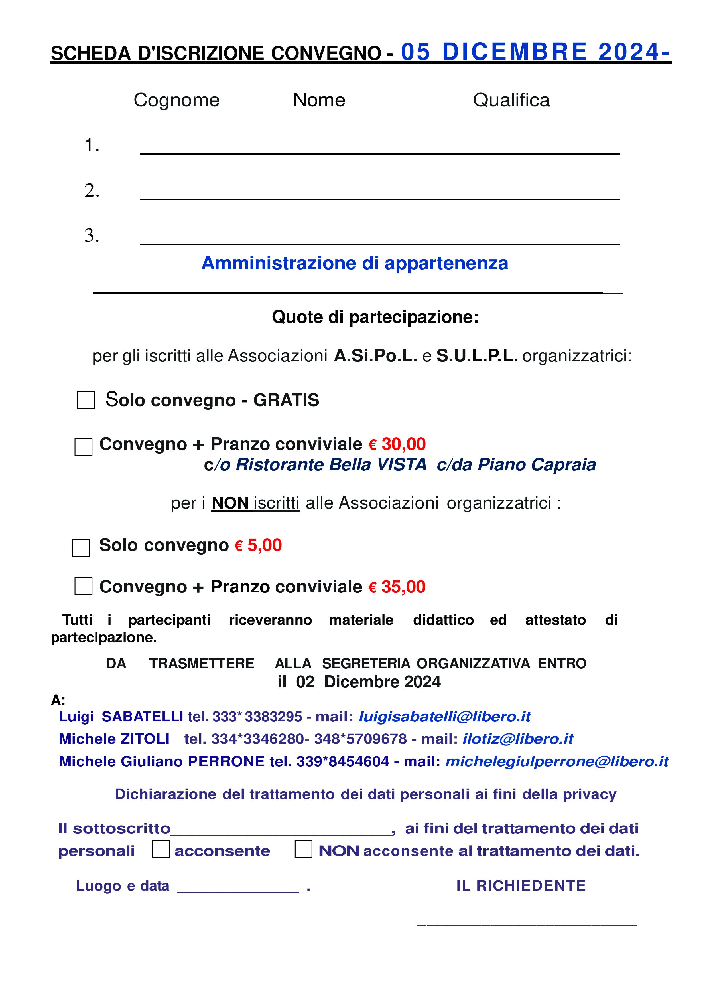 SCHEDA ISCRIZIONE CONVEGNO del 05.12.2024 Motta Montecorvino 2 2