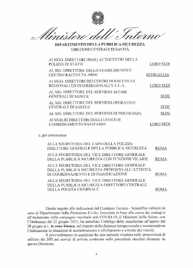 UTILIZZO DISPOSITIVI DI PROTEZIONE IN ZONA BIANCA page 004