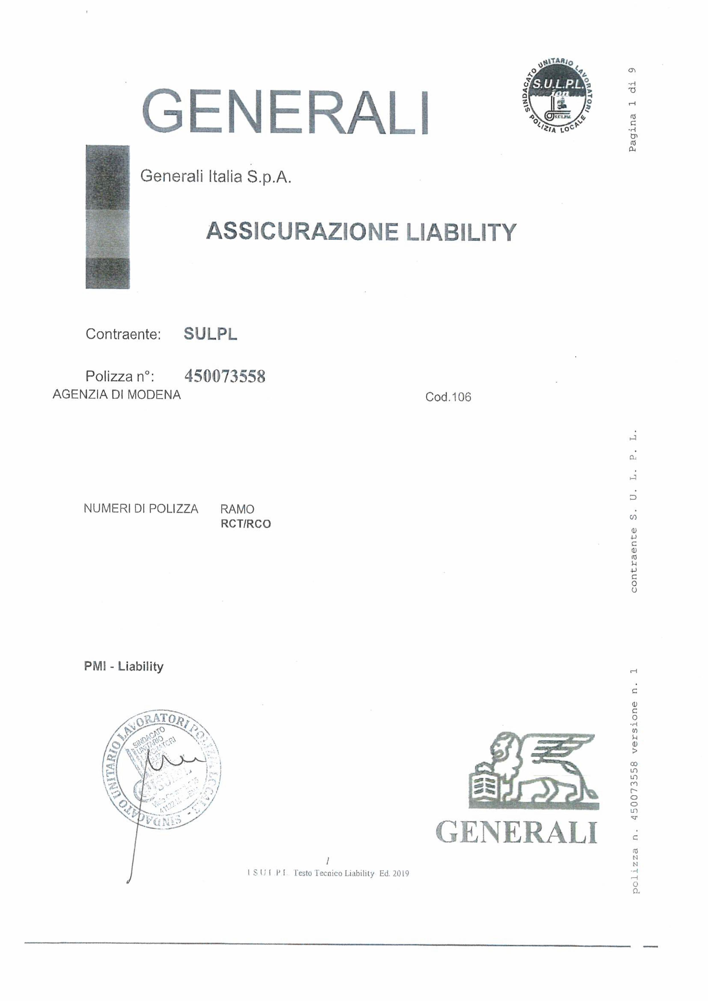 assicurazione sulpl anno 2026fino a colpa grave e utilizzo legittimo armi immagini 0
