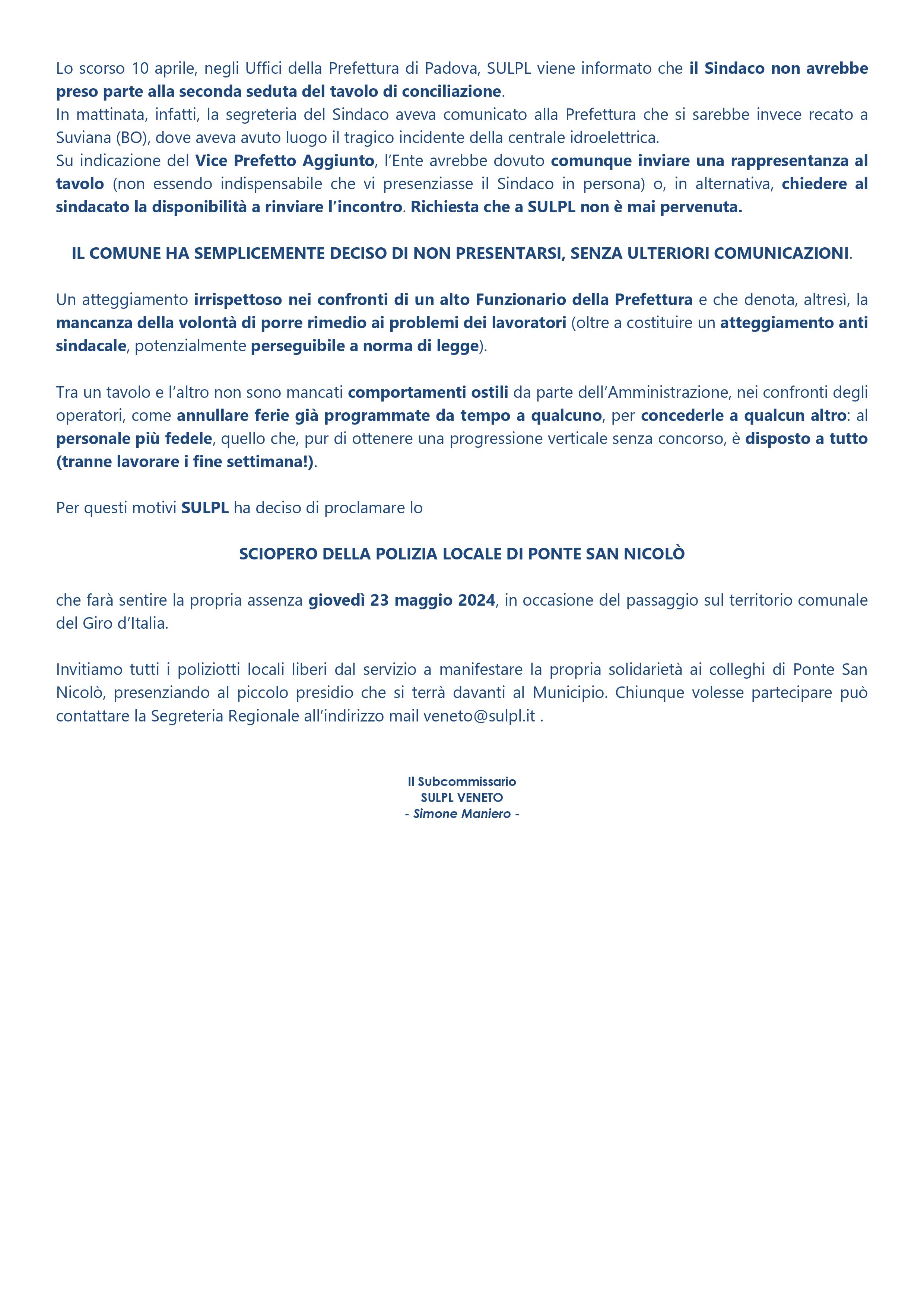 comunicato stampa sciopero def immagini 1