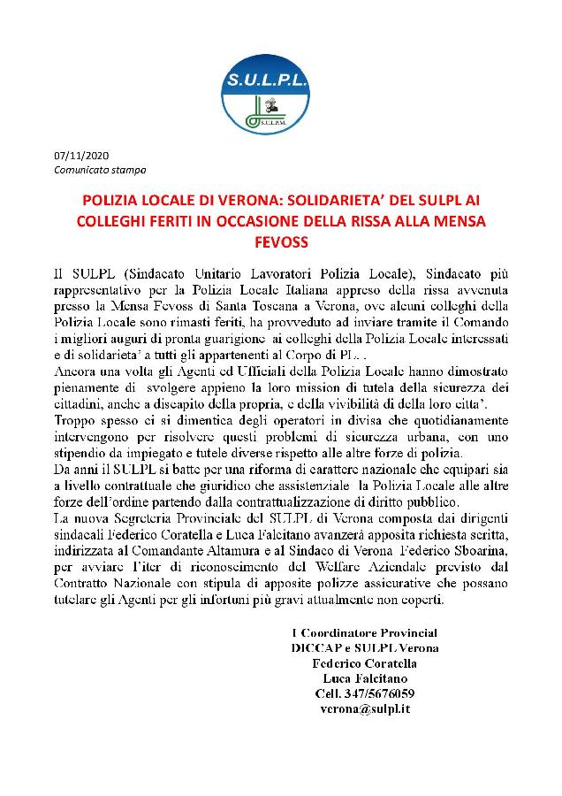 comunicato stampa sulpl ferimento agenti verona novembre 2020 page 001
