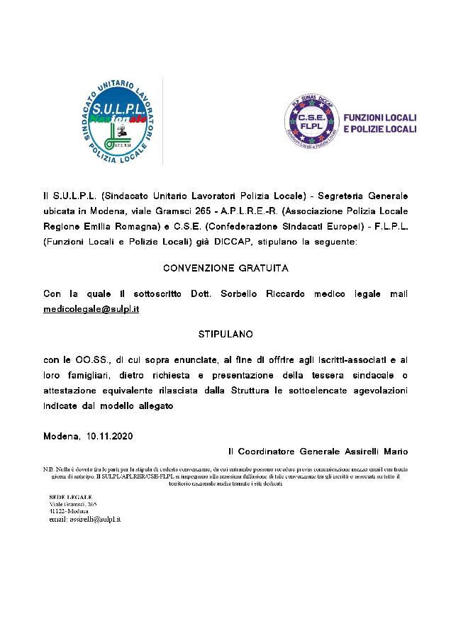 convenzione SULPL CSE 2020 flpl MEDICO LEGALE page 001