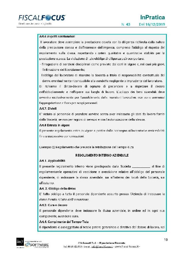 tempo tuta spetta di dirtitto a ricevere retribuzione aggiuntiva page 010