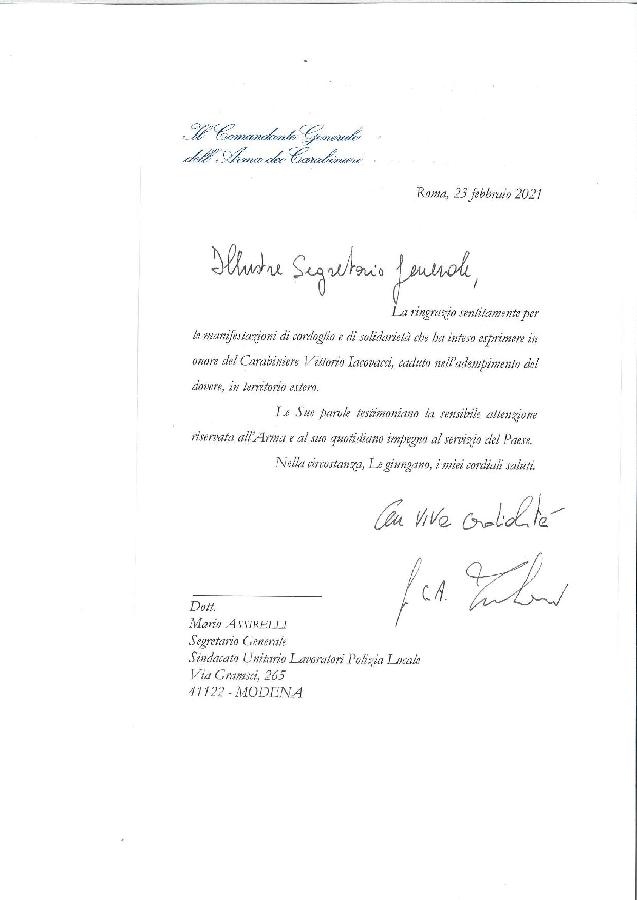 ringraziamenti er cordoglio arma dei cc page 001