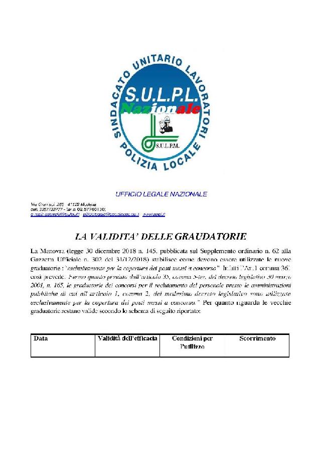 validità graduatorie page 001